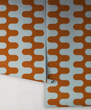 Load image into Gallery viewer, Wave Wallpaper - Colorway: Powder - Poodle &amp; Blonde Collection - Roll