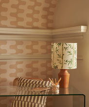 Load image into Gallery viewer, Wave Wallpaper - Colorway: Sepia - Poodle &amp; Blonde Collection - Insitu