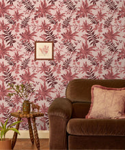 Load image into Gallery viewer, Follywood Foliage Wallpaper - Colorway: Blossom - Poodle &amp; Blonde Collection - Insitu