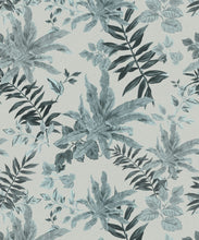 Load image into Gallery viewer, Follywood Foliage Wallpaper - Colorway: Sky - Poodle &amp; Blonde Collection - Swatch