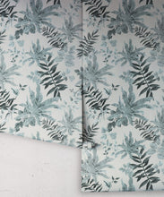 Load image into Gallery viewer, Follywood Foliage Wallpaper - Colorway: Sky - Poodle &amp; Blonde Collection - Roll