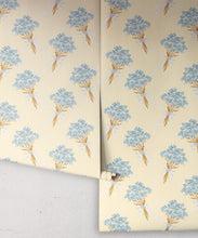 Load image into Gallery viewer, Forget Me Notes Wallpaper - Colorway: Honey - Poodle &amp; Blonde Collection - Roll