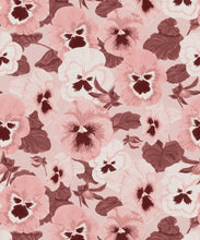 Load image into Gallery viewer, Big Pansy Wallpaper - Colorway: Blossom - Poodle &amp; Blonde Collection - Roll