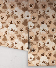 Load image into Gallery viewer, Big Pansy Wallpaper - Colorway: Tobacco - Poodle &amp; Blonde Collection - Roll