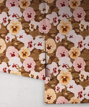 Load image into Gallery viewer, Big Pansy Wallpaper - Colorway: Vintage - Poodle &amp; Blonde Collection - Roll