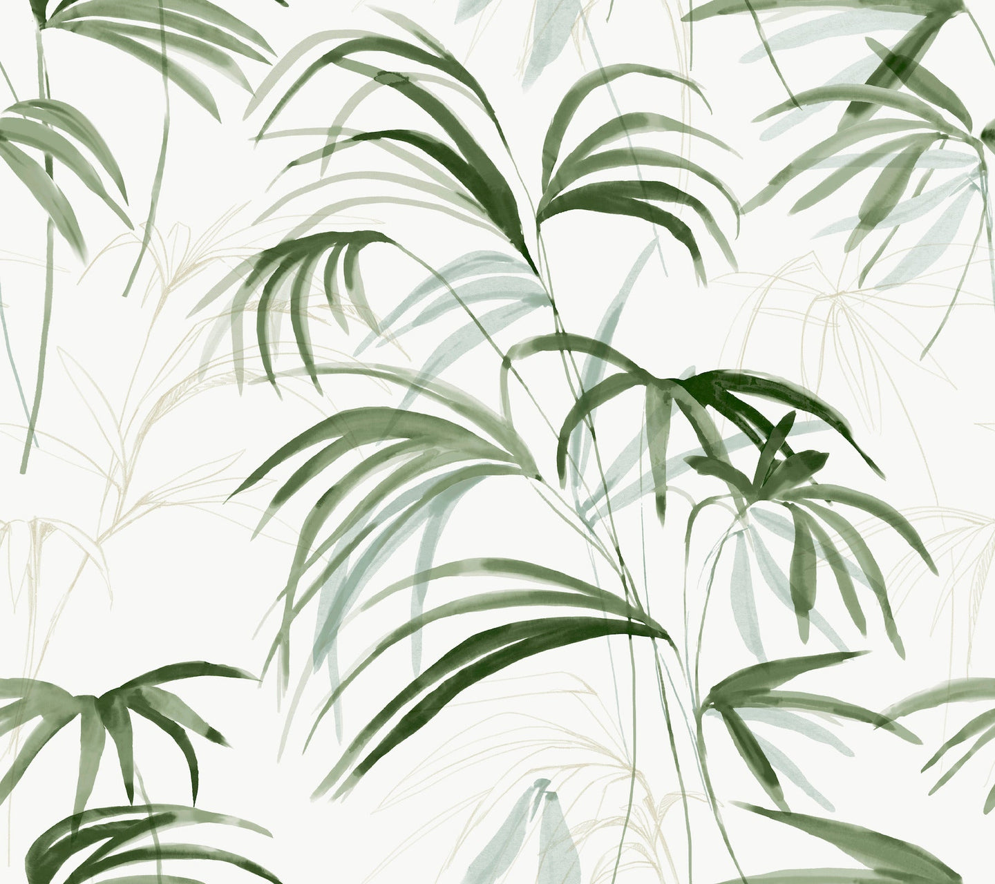 Inky Palms Peel & Stick Wallpaer