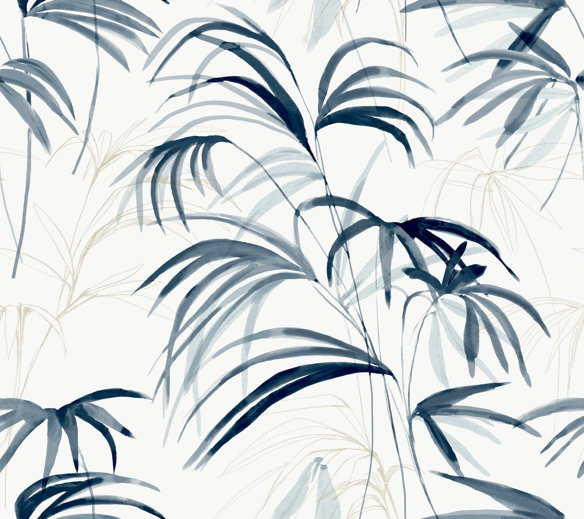 Inky Palms Peel & Stick Wallpaer