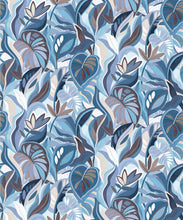 Load image into Gallery viewer, Palmetto Type II Vinyl Wallpaper - Colourway: Aqua - Swatch - Commercial Wallcoverings