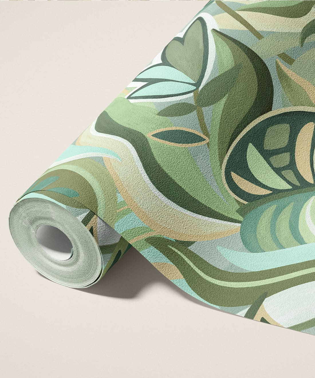 Palmetto Type II Vinyl Wallpaper - Colourway: Evergreen - Roll - Commercial Wallcoverings