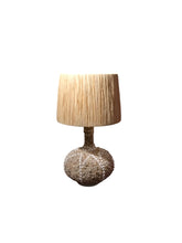 Load image into Gallery viewer, VINTAGE PALECEK SHELL LAMP  / RAFFIA SHADE