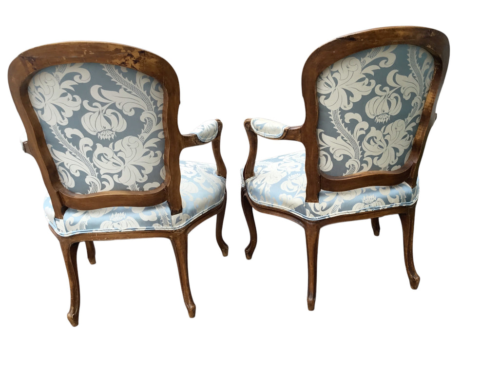 pair vintage french chairs