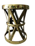 brass side table