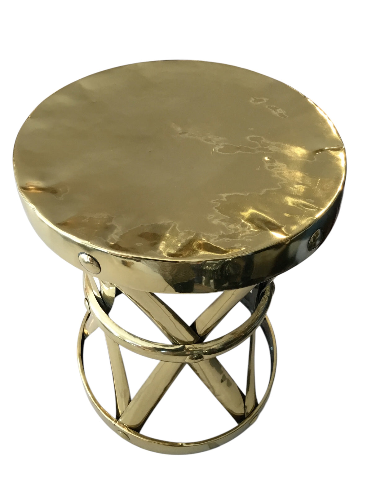 brass side table