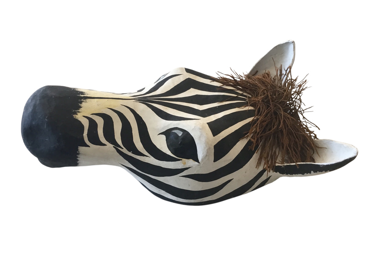 paper mache zebra