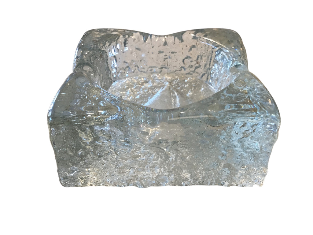 glass chunky ashtray