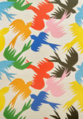 Birds traffic wallpaper in MULTICOLORE