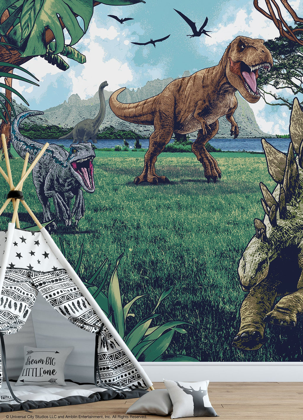 Jurassic World Peel & Stick Mural