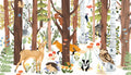Pink Light Designs Forest Animal Hide & Seek Peel & Stick Wall Mural