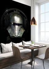 Load image into Gallery viewer, Star Wars Mandalorian Helmet Peel &amp; Stick Wallpaper Mural