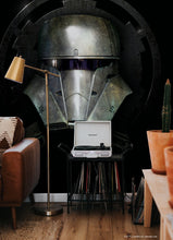 Load image into Gallery viewer, Star Wars Mandalorian Helmet Peel &amp; Stick Wallpaper Mural