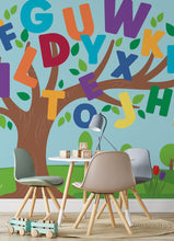 Load image into Gallery viewer, Alphabet Tree Peel &amp; Stick Mural