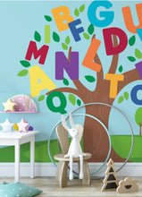 Load image into Gallery viewer, Alphabet Tree Peel &amp; Stick Mural