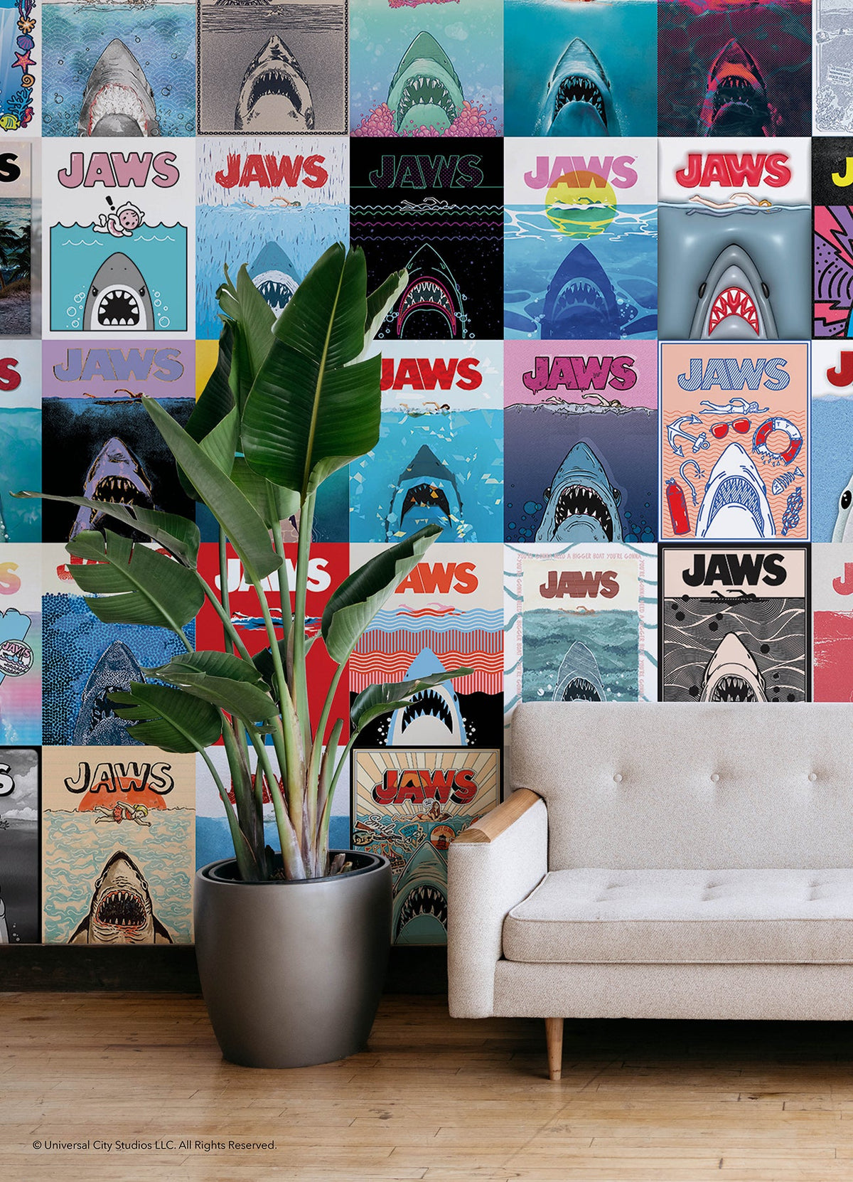 JAWS 50th Anniversary Posters Peel and Stick Mural