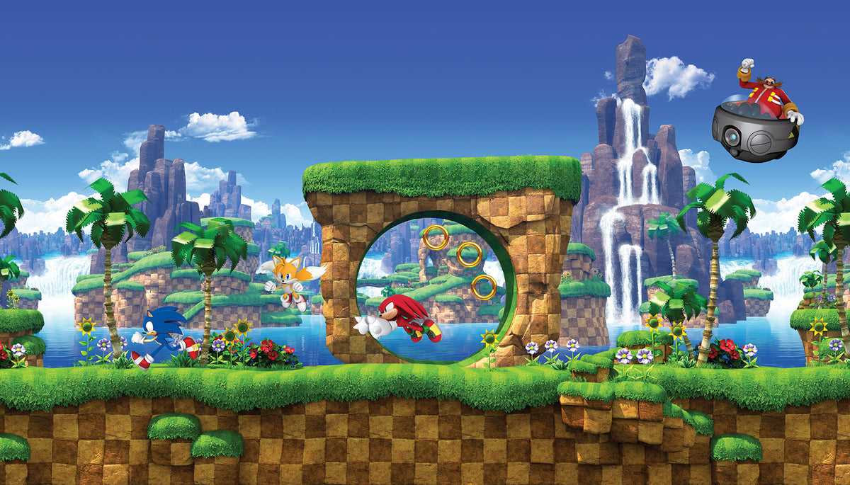 Sonic The Hedgehog Green Hill Peel and Stick Mural