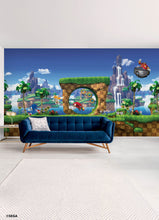 Load image into Gallery viewer, Sonic The Hedgehog Green Hill Peel and Stick Mural