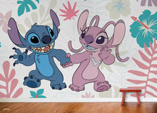 Load image into Gallery viewer, Disney Stitch and Angel Peel and Stick Mural
