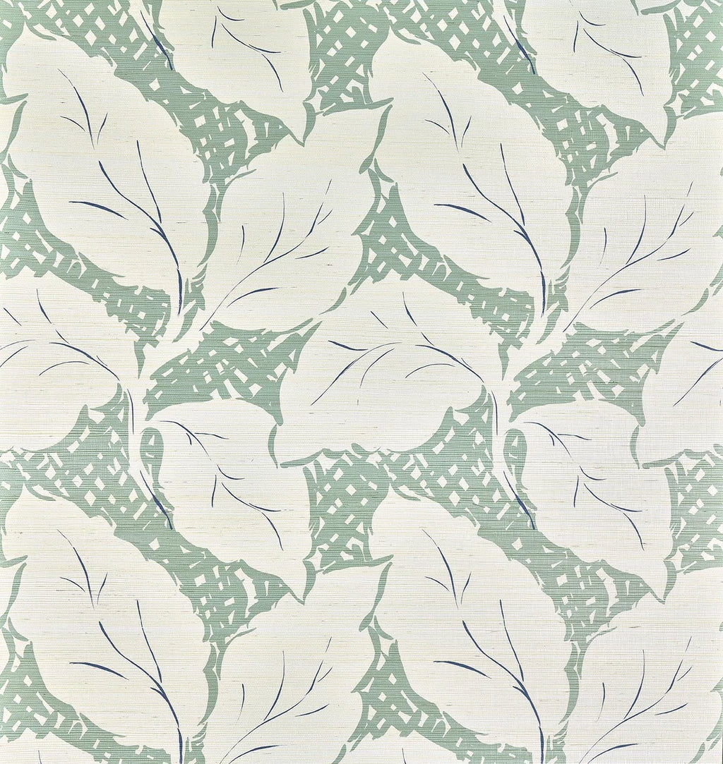 Daphne wallpaper in Celadon