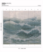 Load image into Gallery viewer, Swell Mural - Colourway: Atlantic - Diagram