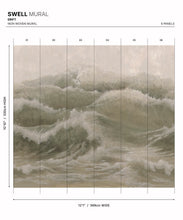Load image into Gallery viewer, Swell Mural - Colourway: Drift - Diagram