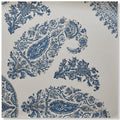 Samarkand Wallpaper by Peter Dunham - Blue/Blue on White