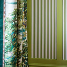 Load image into Gallery viewer, Pinetum Stripe Wallpaper by Sanderson lifestyle room scene