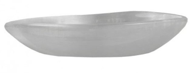 artisan selenite freeform bowl large
