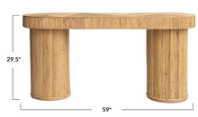 Load image into Gallery viewer, Handmade Rattan Console Table