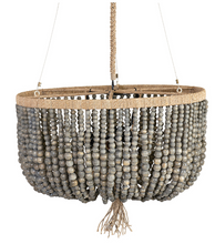 Load image into Gallery viewer, NIKA WOODEN BEADED CHANDELIER