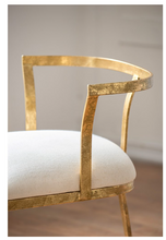 Load image into Gallery viewer, Antique Gold Iron Chair