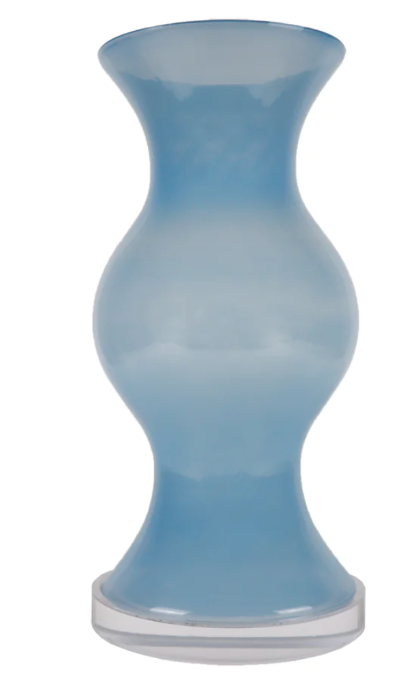 glass hurricane with acrylic base