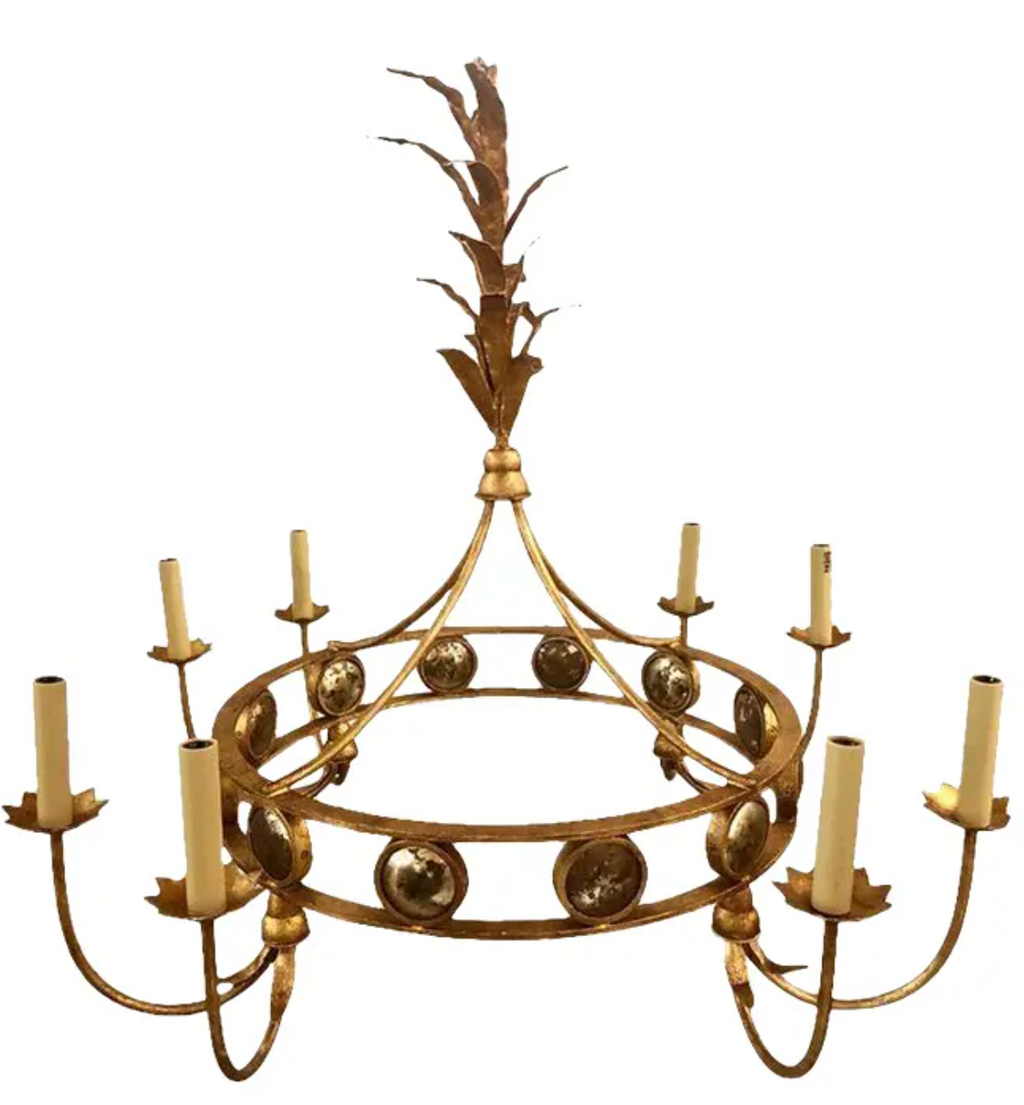 mid century tommy parzinger style chandelier