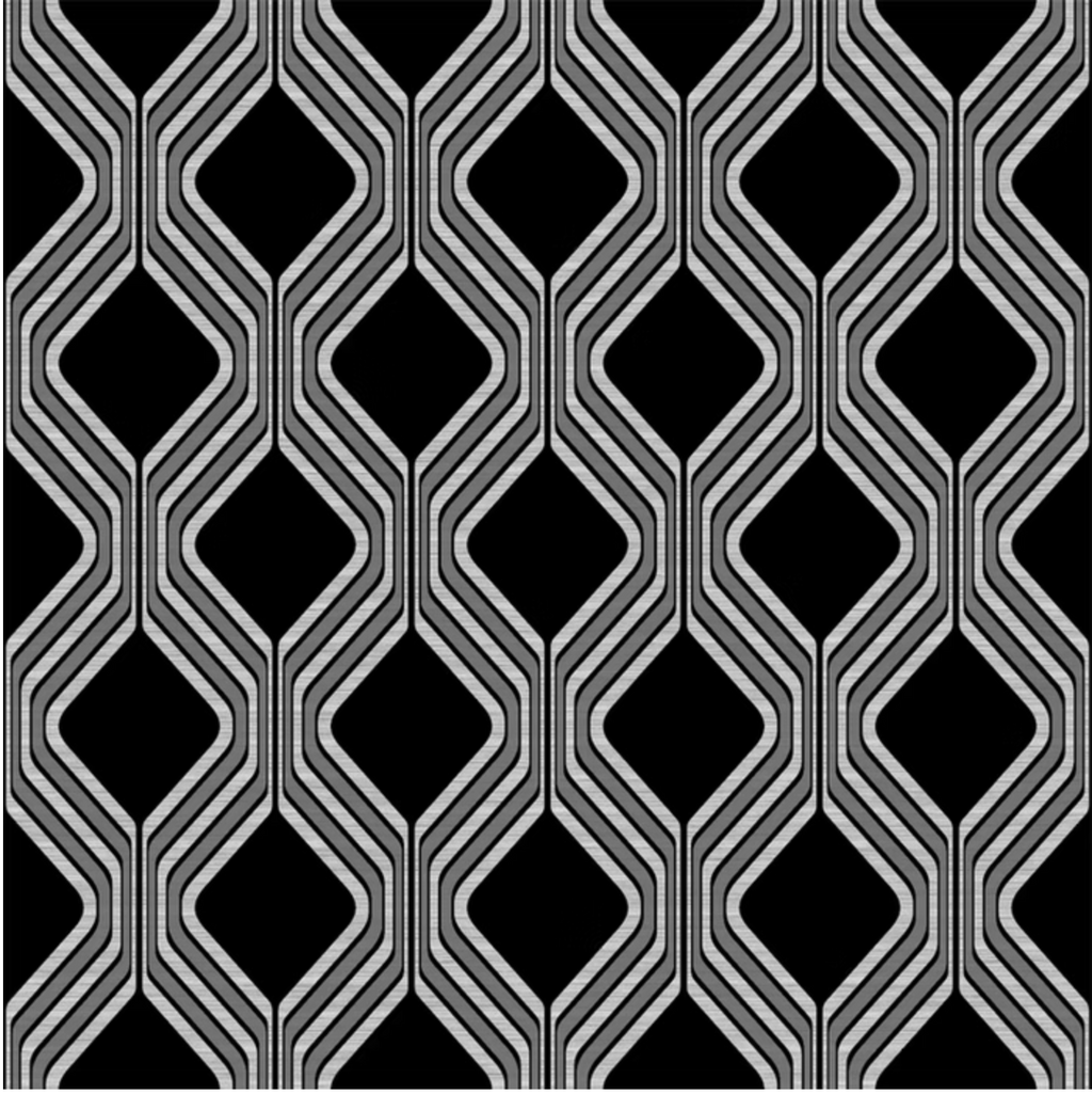 Midnight Groove – Retro Geometric Wallpaper