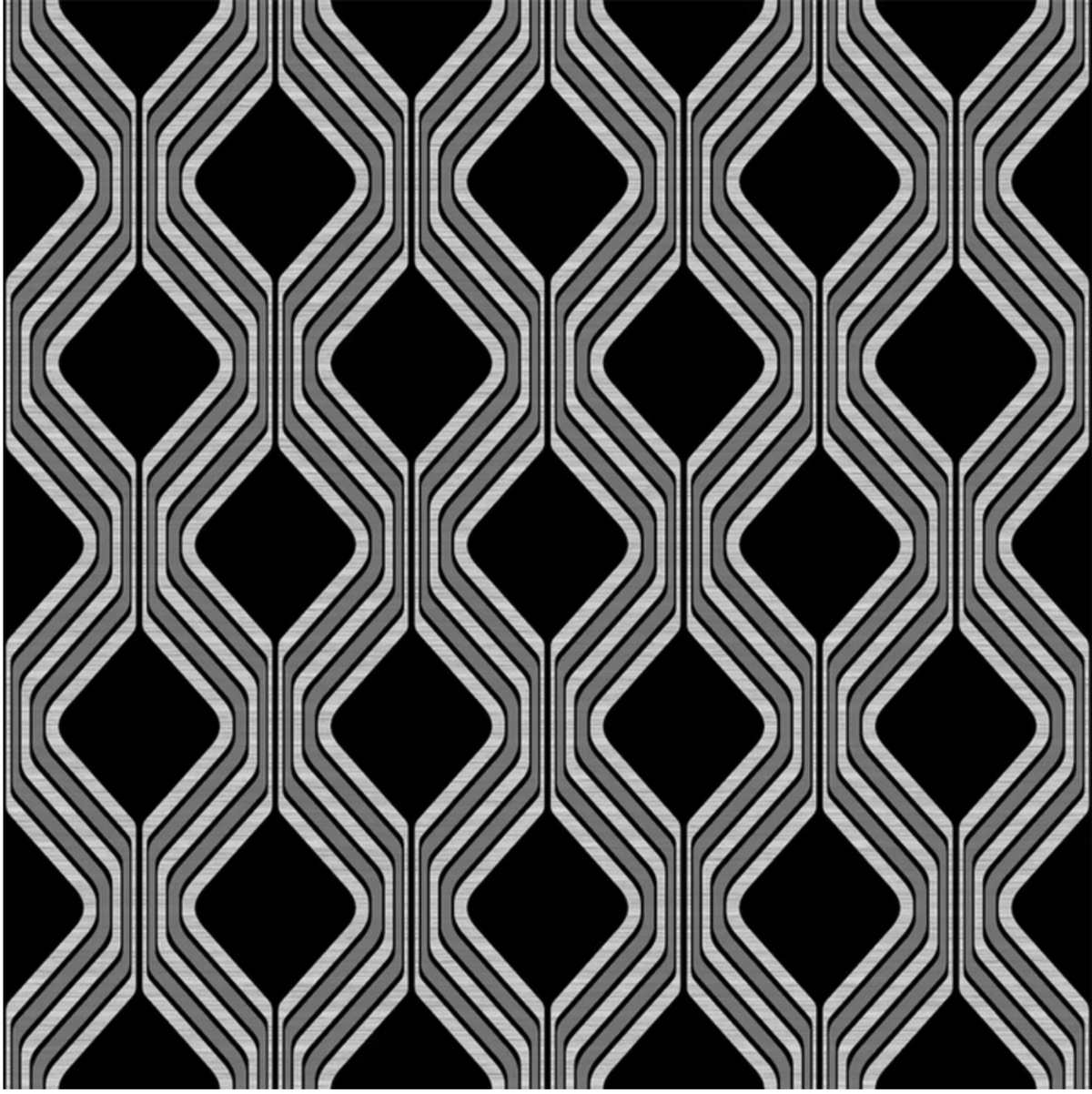 Midnight Groove – Retro Geometric Wallpaper
