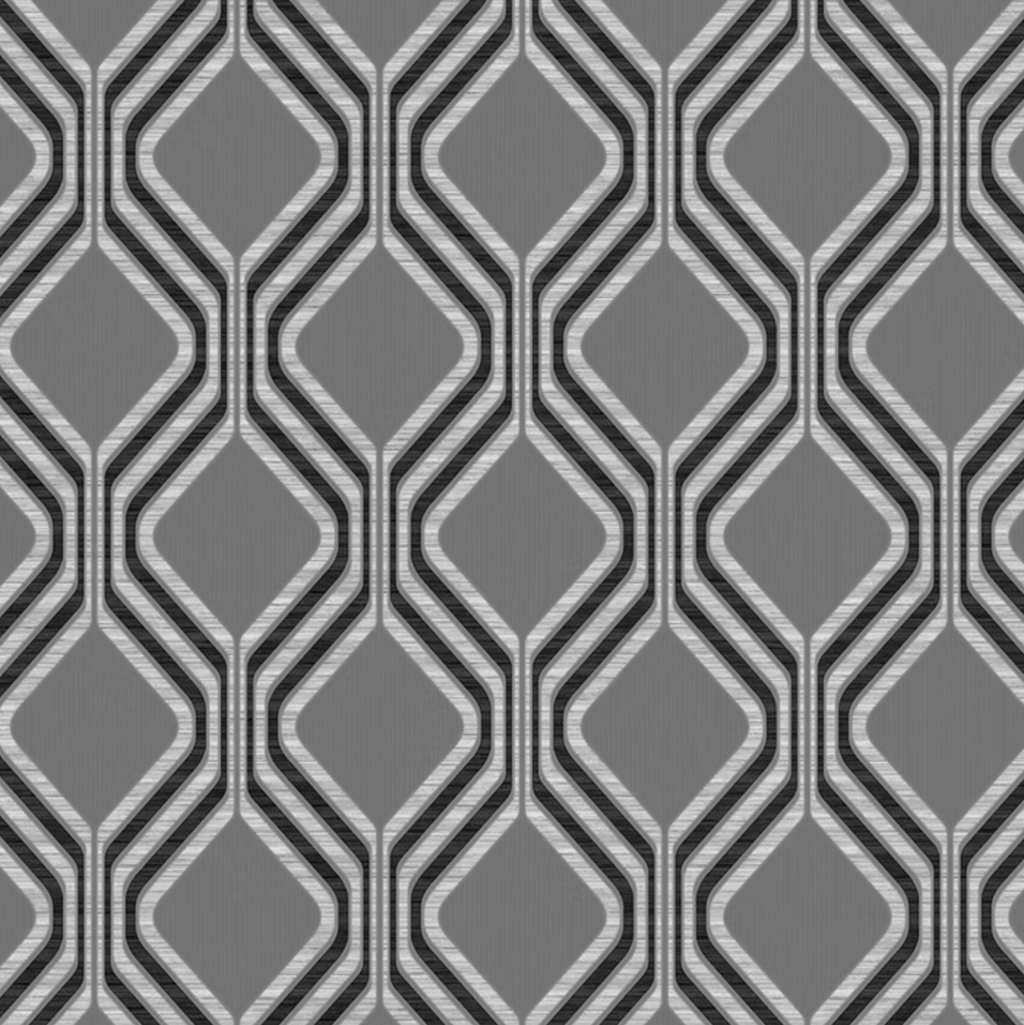 Midnight Groove – Retro Geometric Wallpaper