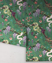 Load image into Gallery viewer, Snake Charmer Wallpaper • Arsenic • Rolls