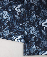 Load image into Gallery viewer, Snake Charmer Wallpaper • Delft • Rolls