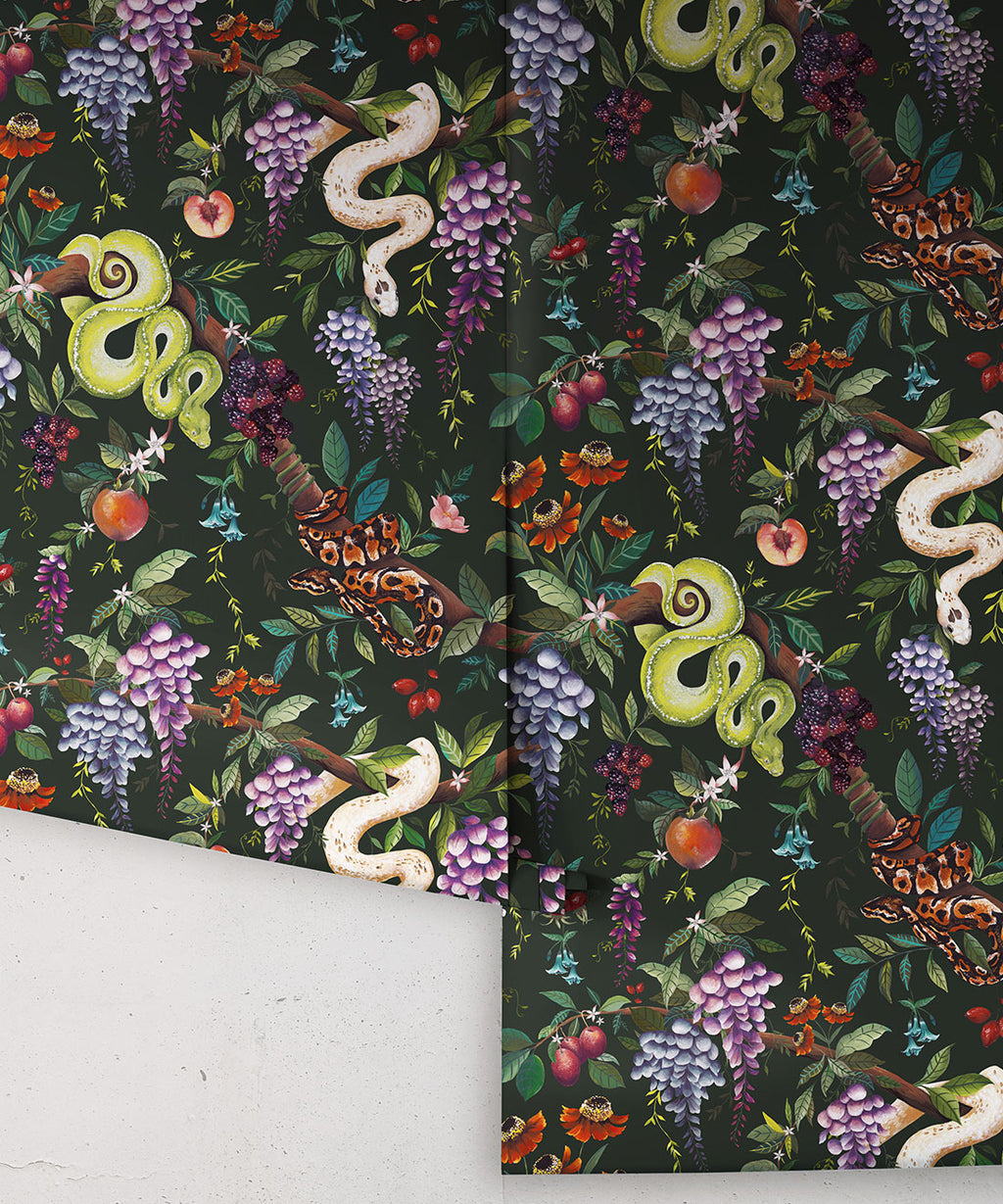 Snake Charmer Wallpaper • Forest • Rolls