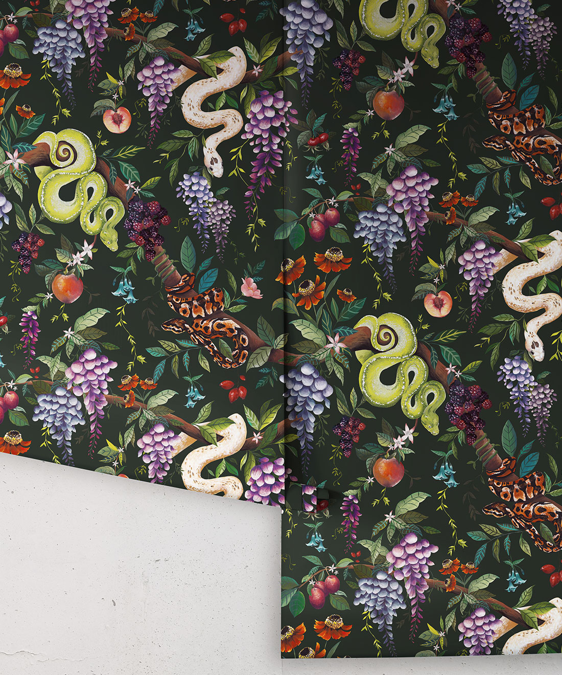 Snake Charmer Wallpaper • Forest • Rolls