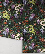Load image into Gallery viewer, Snake Charmer Wallpaper • Forest • Rolls