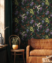 Load image into Gallery viewer, Snake Charmer Wallpaper • Forest • Insitu